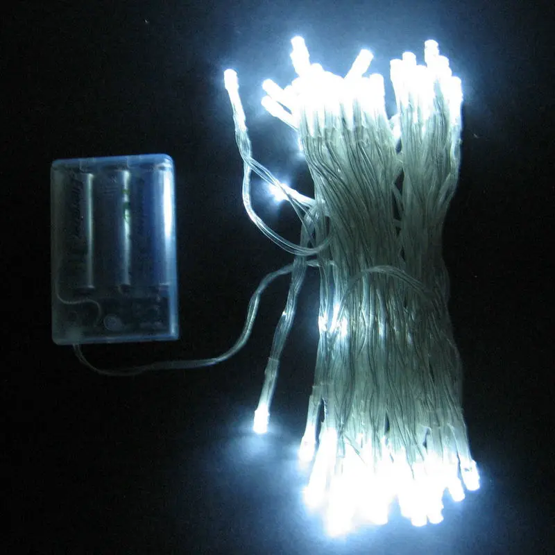 50pcs/lot 10m 80LED String Fairy Lights AA Battery Operated Christmas Xmas Wedding Party Home