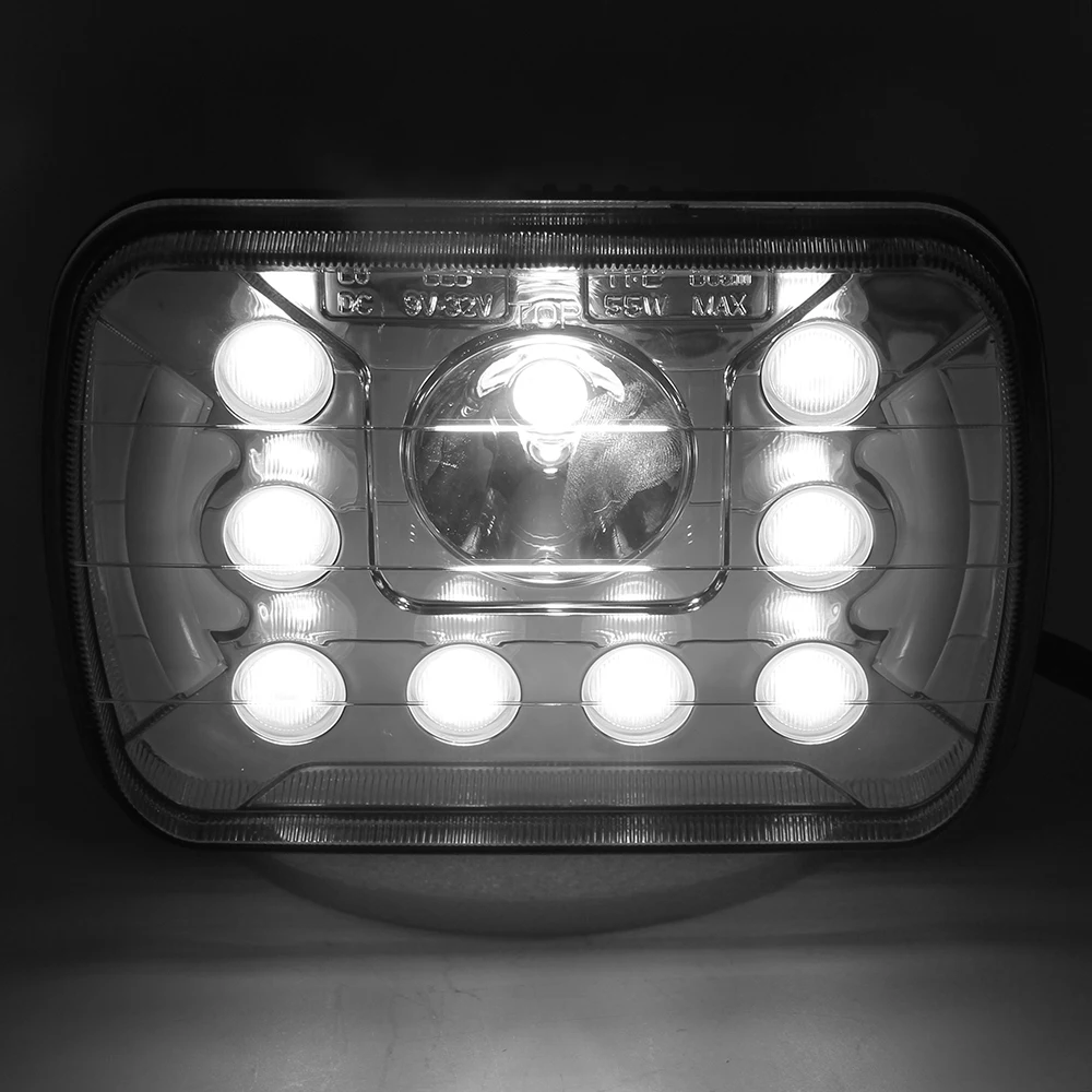 COLIGHT 7x6 7 дюймов светодиодный прямоугольные светильники 6500 K 12 В авто с ангельскими