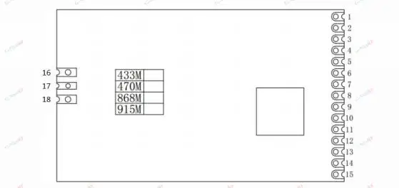 1 шт. LoraWan1301 LoraWan передний LoRaWanGateway SX1301 SPI интерфейс LoRa RF модуль