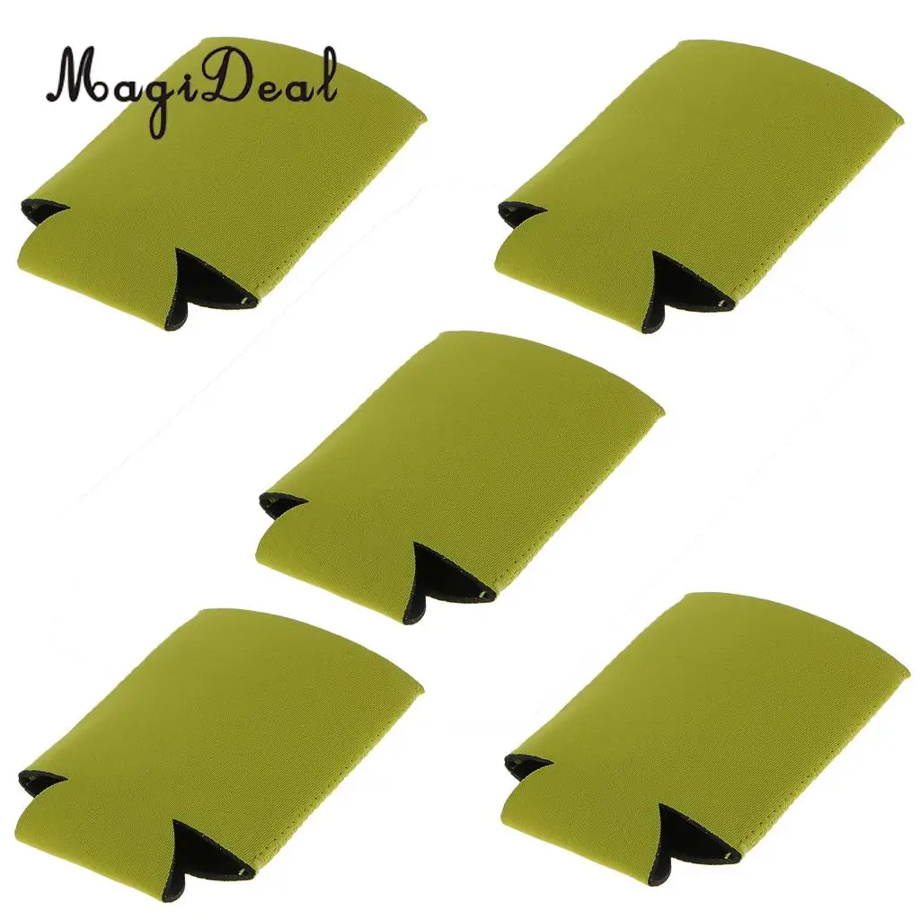 MagiDeal 5Pcs/Lot Neoprene Cooling Beer Drinks Bottle Tin Can Cooler Sleeve Holder Birthday Hens Nigth Party Favors Gifts