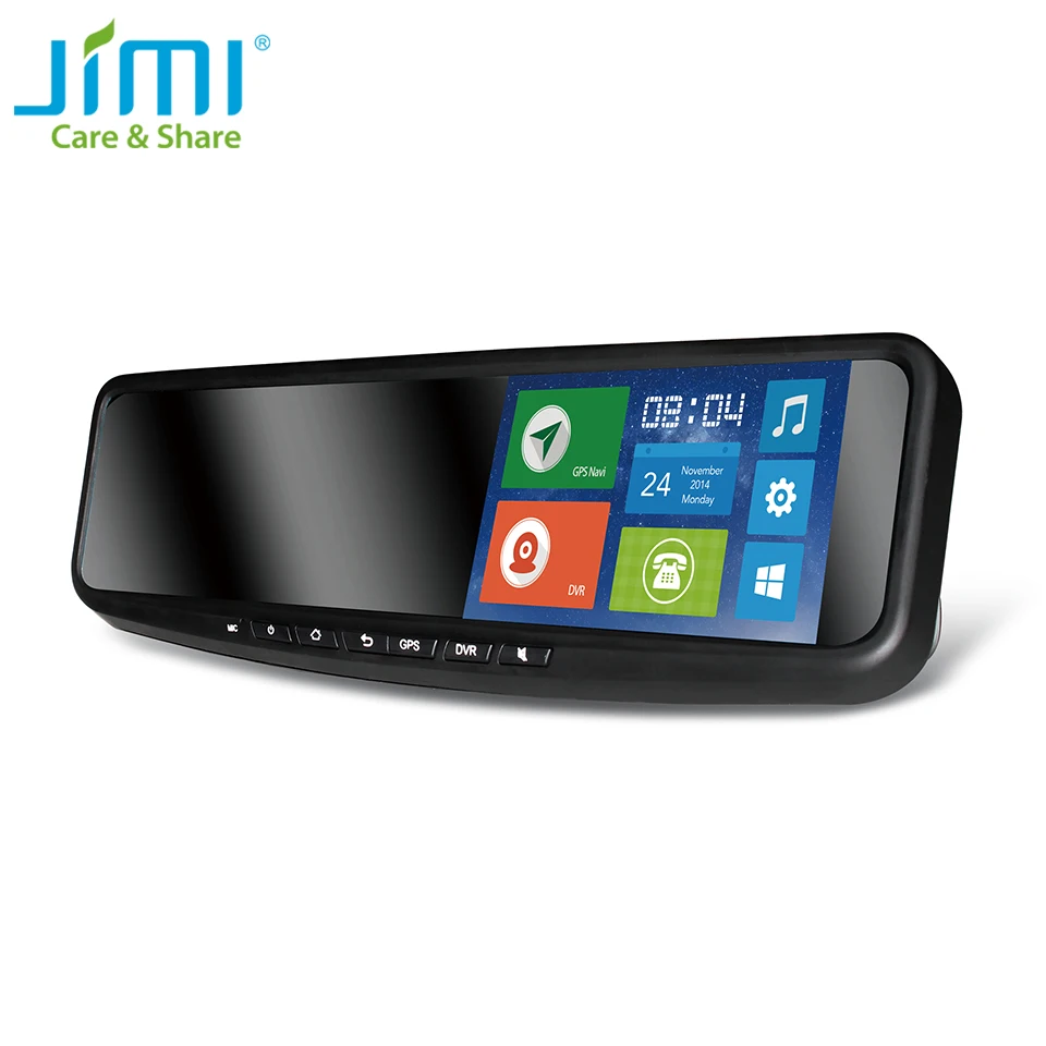 Jimi JC600 (2G) смарт Автомобильный видеорегистратор 5 дюймов ips экран с 1000 мАч Android gps