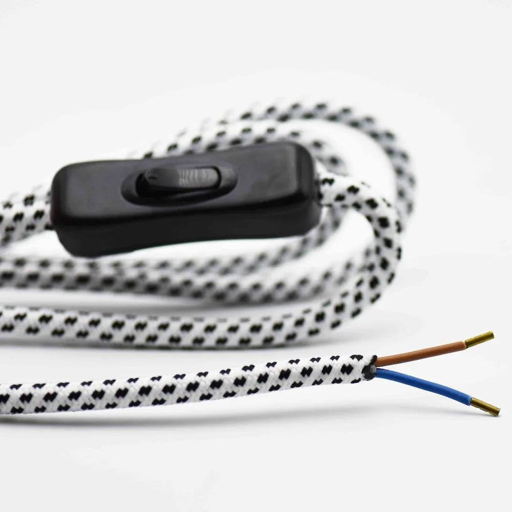 1 шт. кабель питания для лампы 2 Х0 75 мм2|lamp switch wiring|lamp switchlamp cord |