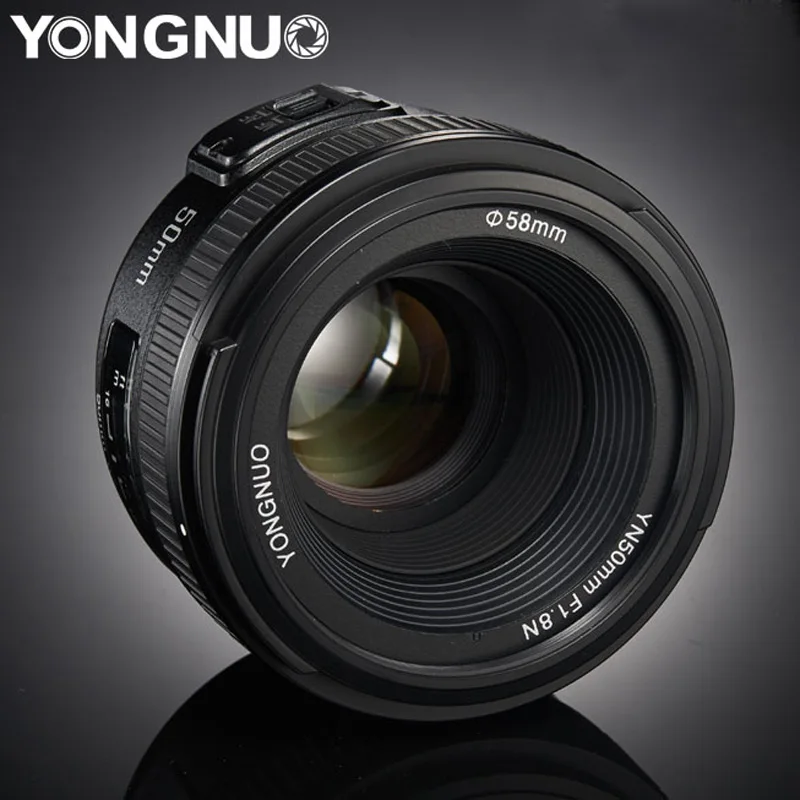 YONGNUO YN 50 мм AF MF F1.8 многослойный объектив с большой апертурой и фиксированным фокусом YN50mm для Nikon DSLR FX DX Frame camera