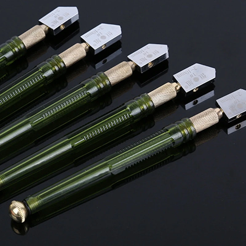 Glass Cutting Tool, Diamond Glass Cutter Heavy Duty Diamond Tip Glass  Cutter For Cutting Glass Thickness - Brass Snapper - Hardwood Handle