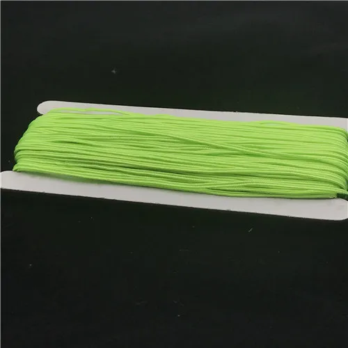 34 м(31 м) 3 мм китайский Узелок Soutach цвета нейлоновый шнур нить для поделки из бисера ювелирные изделия ручной работы плетеный материал - Цвет: fluorescent green