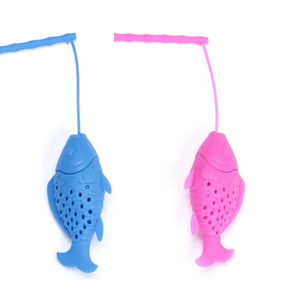 

Fashion Silicone Fish Tea Leaf Strainer Infuser Herbal Spice Loose-leaf Tea Filter Infuser Diffuser Fun Cartoon Tea Accessories