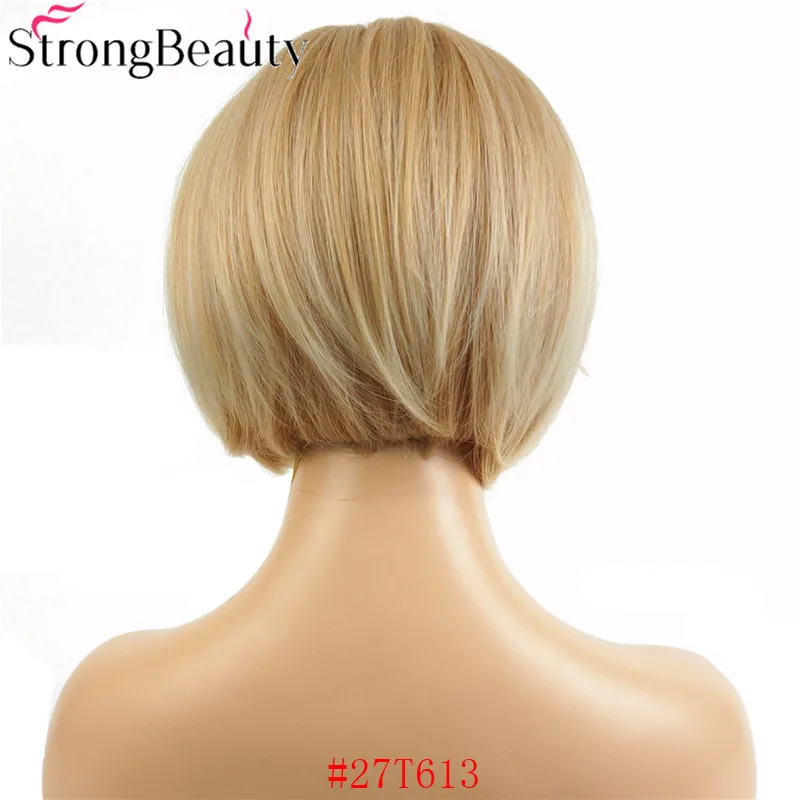 StrongBeauty короткие прямые парики женские волосы термостойкие синтетические парики