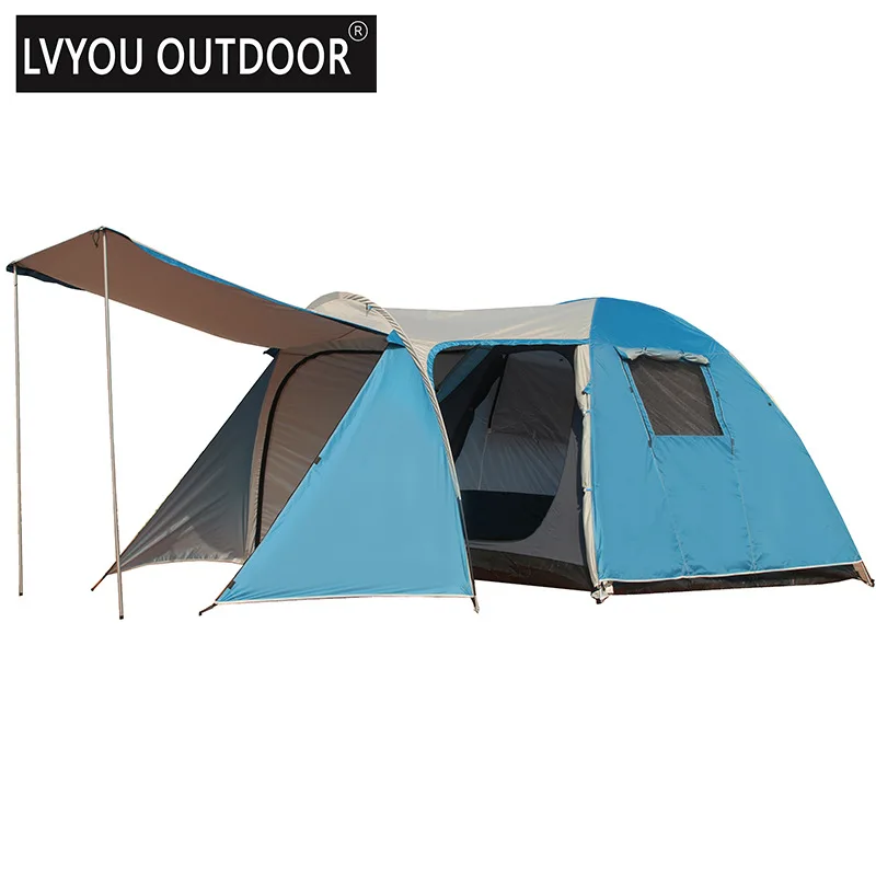 

New Arrival Double Layer One Hall One Bedroom 4-5 Person Use Waterproof Camping Tent
