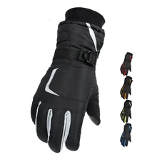 Мужские Сенсорный экран для женщин лыжные перчатки зимние лыжные водонепроницаемые ветрозащитные утолщенные теплые походные перчатки для верховой езды G008