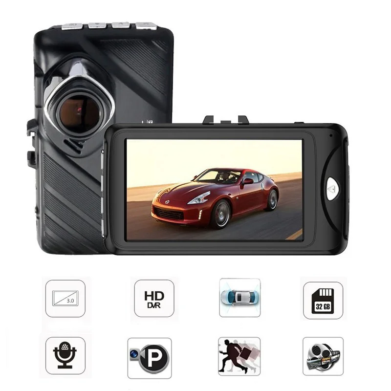 

Original Trace Dual Lens Camera 3 Inch Dash cam Novatek 96658 HDR G-Sensor Night Vision Video Recorder Car DVR Recorder 5