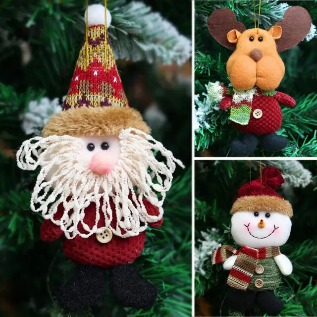 2018 hot sale santa claus snow man reindeer doll christmas decoration xmas tree hanging ornaments pendant - Best After Christmas Decoration Sales 2018 hot sale santa claus snow man reindeer doll christmas decoration xmas tree hanging ornaments pendant - Best After Christmas Decoration Sales