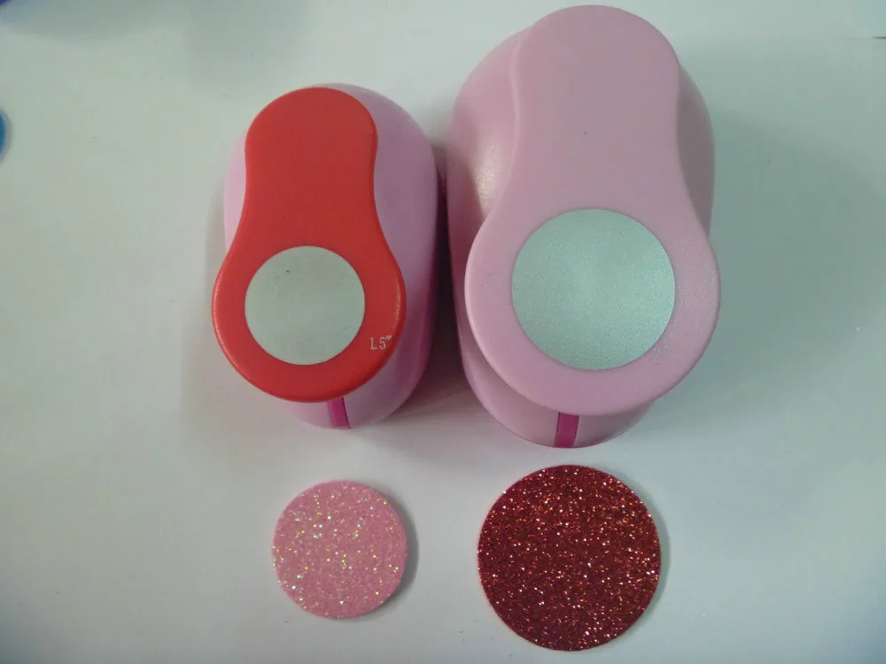 free ship 2pcs circle paper punch(1.5 inch+2 inch ) eva punch