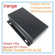 5 шт./лот пескоструйная настенная алюминиевая коробка для проекта 6063-T5 алюминиевый diy чехол 84*25*110 мм для корпус электропитания