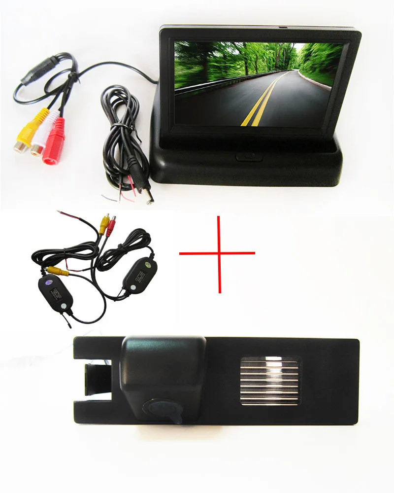 

Wireless Car Rear View Camera for OPEL Astra H/Corsa D/Meriva A/Vectra C/Zafira B,FIAT Grande,with 4.3Inch foldable Monitor