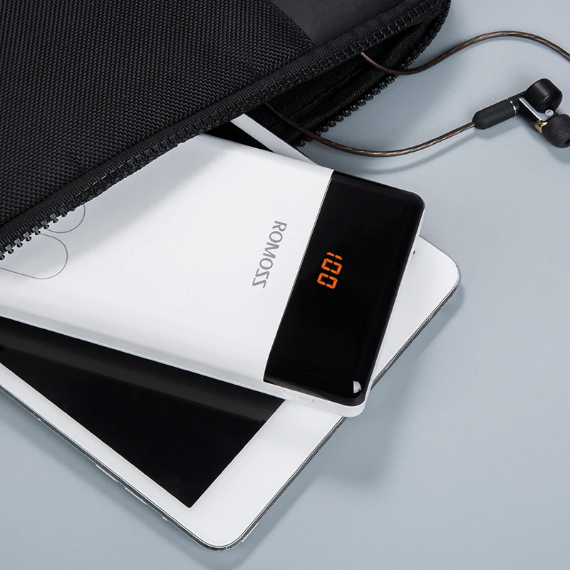 ROMOSS LT20 Power Bank 20000mAh Dual USB Portable Charger With LED Display Fast External Battery For Phones Tablet Xiaomi ROMOSS LT20 Power Bank 20000mAh Dual USB Portable Charger With LED Display Fast External Battery For Phones Tablet Xiaomi
