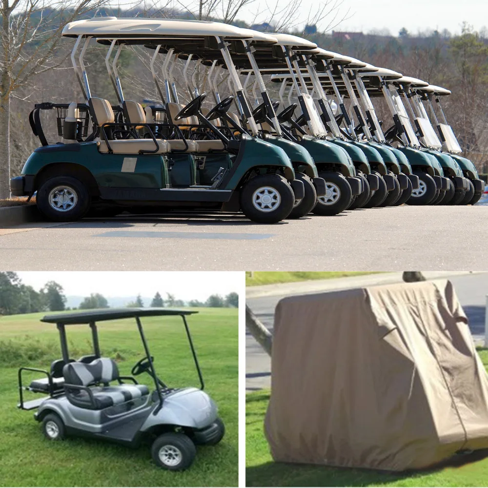 4 Passengers 275x122x168cm M Waterproof Golf Cart Storage Cover Zipper