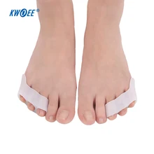 2 шт., силиконовый сепаратор для маленьких пальцев, вальгусная деформация, уход за больными пальцами, реабилитационные подтяжки, маленькие 3 отверстия, корректор для выравнивания пальцев