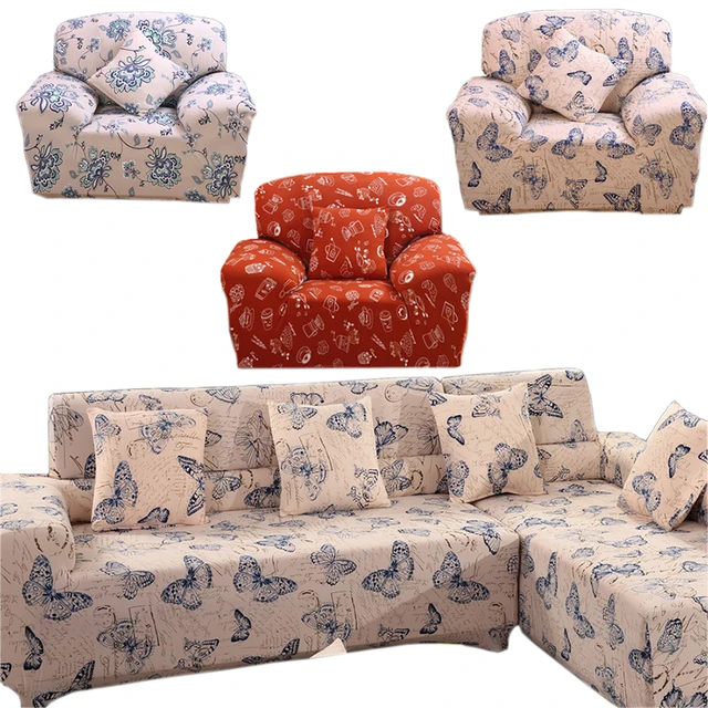 Erfly Sectional Couch Covers L Shaped Sofa Cover Elastic Erfly Sectional Couch Covers L Shaped Sofa Cover Elastic Universal Wrap The Entire Slipcover