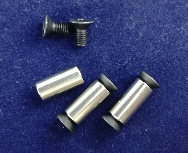 50pcs/bag ,14MM stainless steel Knife Handle hex Screws Suitable for 5mm hole black Handicraft accessories