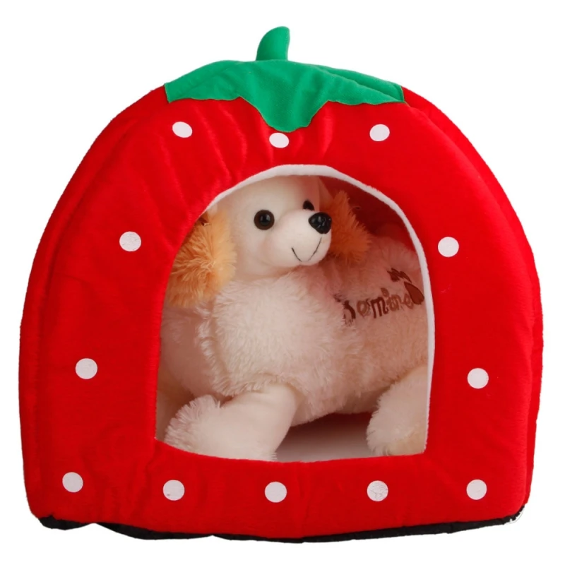 Soft-Cotton-Cute-Strawberry-Style-Multipurpose-Pets-Dog-Cat-House-Nest-Yurt-Size-L-Bright-Red_7_800x800