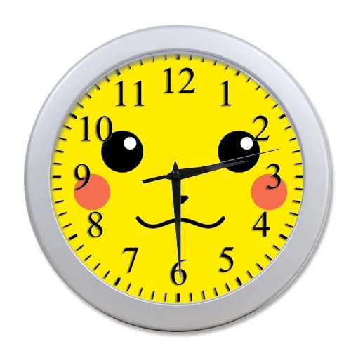New Arrival Fashion Elegant Wall Decor Clocks Cartoon Pokemon Pikachu