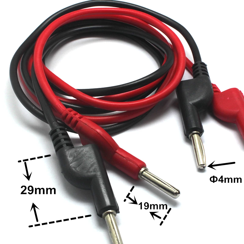 High Voltage Banana Plug Connector with Test Wire Double ended 2pcs