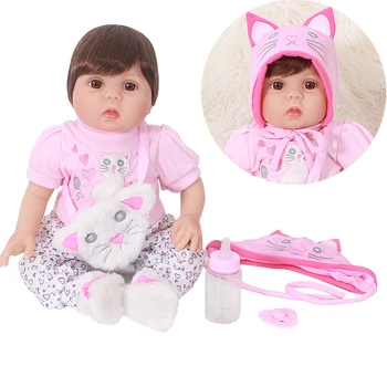 

Bebe doll Reborn 20"50cm silicone reborn baby girl dolls toys for kids gift fashion bebes reborn menina bonecas oyuncak