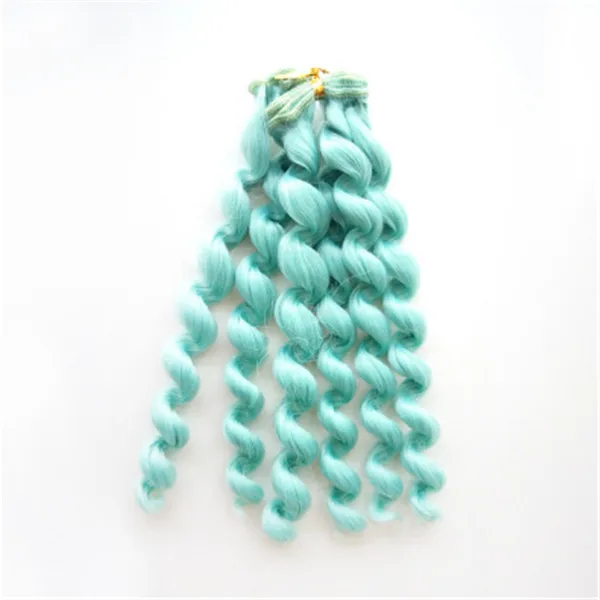 1pcs 20*100cm Screw Curly Hair Extensions for All Dolls DIY Hair Wigs Heat Resistant Fiber Hair Wefts 7