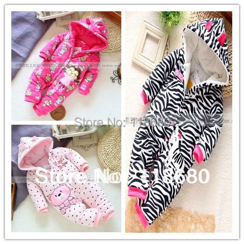 

new 2014 autumn Winter romper baby clothing infant rompers baby girl jumpsuit kids cotton romper newborn cartoon animal overall