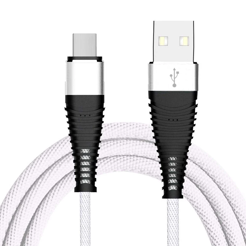 Высокопрочный кабель USB Type C 1 м 2 А для Samsung S8 S9 Plus Micro зарядки и передачи данных iPhone