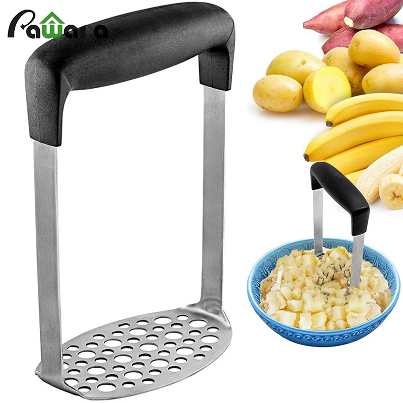1PC Potato Masher Ricer Stainless Steel Smooth Mashed Potatoes Sweet