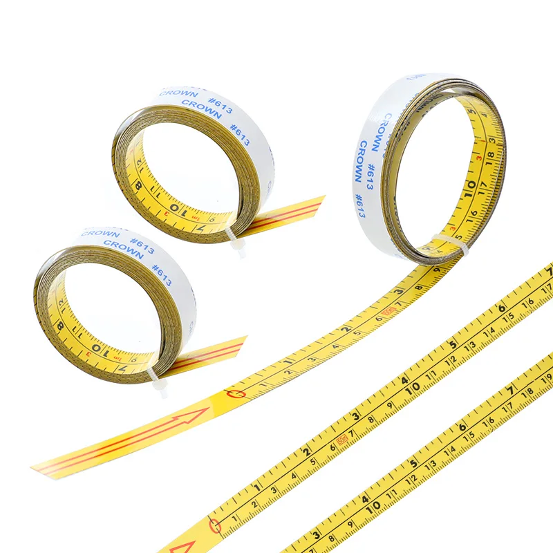 Miter Saw Self Adhesive Tape Measure 0.5" Width Inch & Metric Steel
