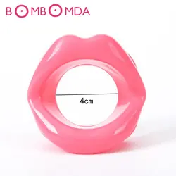Сексуальные губы резиновые Минет рот кляп открытый фиксация рот мягкие оральный секс кляп для женщин пары взрослые игры товары SM игрушки