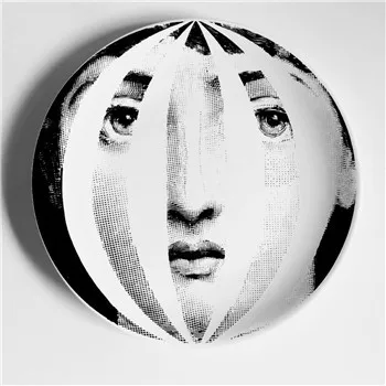 Rosenthal Piero fornasetti тарелки Стиль 8 дюймов дома Настенная Декорация плиты бар отеля справочная информация иллюстрации посуды оптом - Цвет: 14