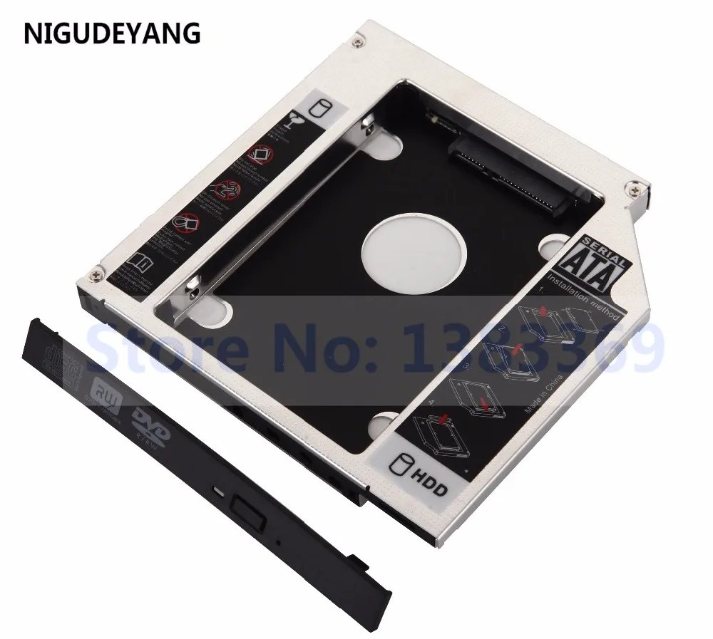 NIGUDEYANG Новый 2 й SATA жесткий диск HDD SSD Оптический отсек Caddy адаптер для Sony Vaio VPCF13Z0E PCG
