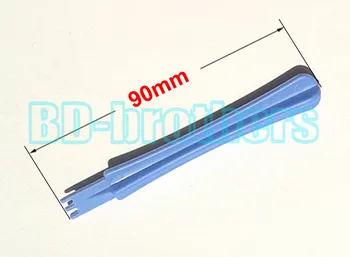 Buy 90mm Notched Blue Plastic Trident Pry Tool, Prying Tools Crowbar Opening Tools Open Shell Repair For Cell Phone 3000pcs/lot
