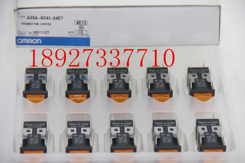 

[ZOB] New original OMRON Omron button switch A3SA-90A1-24EY --2PCS/LOT