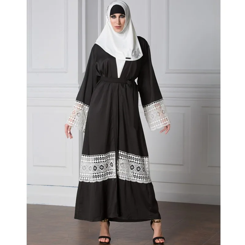Zmvkgsoa plus size women dubai abaya dress long maxi muslim cardigan