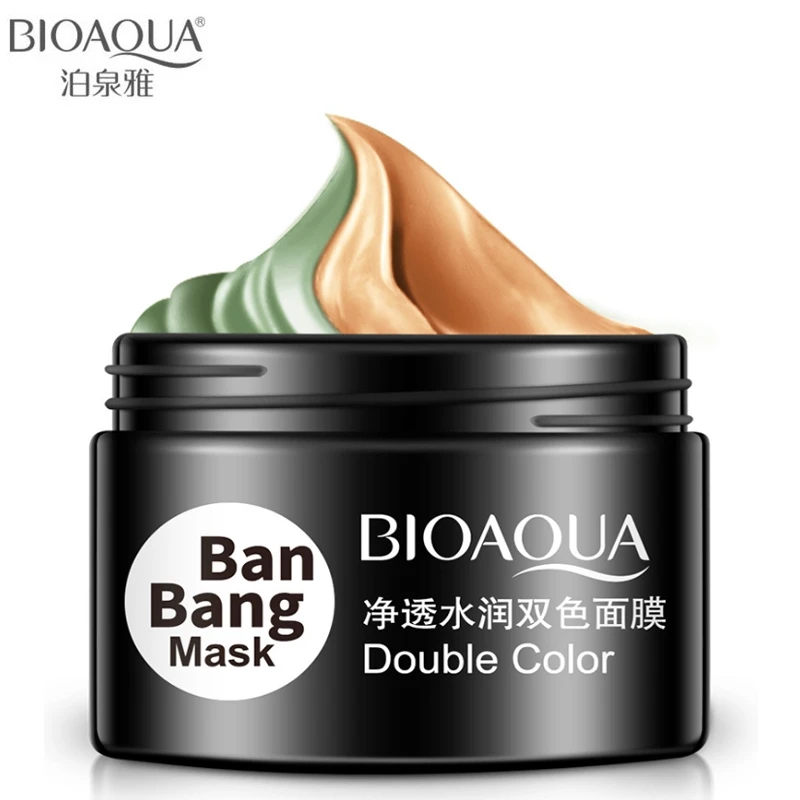 Грязевая маска BIOAQUA 2 в 1 для ухода за лицом глубокое очищение сужение пор масло