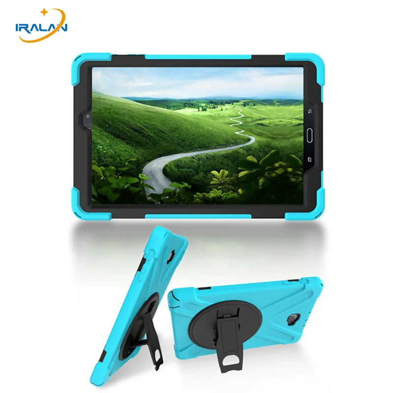 

2017 Hot Silicone shockproof Case For Samsung galaxy Tab A A6 10.1 P580 P585 SM-P580 Tablet Heavy Duty Stand Back Cover+film+pen