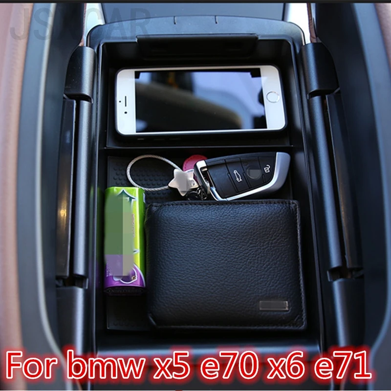 

Car armrest box storage box central storage compartment compartment storage box Interior decoration For bmw x5 e70