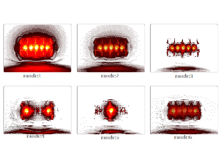 5 Led велосипедный светильник с передней головкой + задний комплект