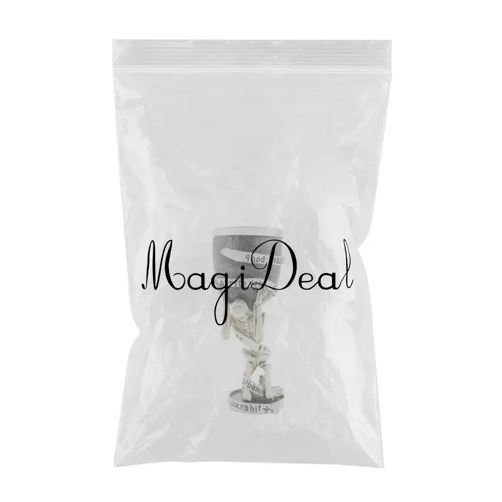 3D Gothic Skull Cup Stainless Steel Resin Skeleton Design for Bar Party Home Wine Goblet Cups Decor Crafts