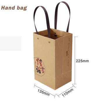 

kraft paper bag/ small Gift hand bag/ Colour packing 100pcs/lot free shipping