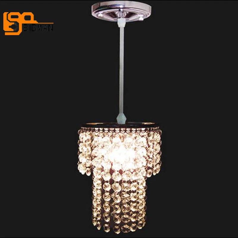 

small crystal pendant light modern pendant lamps lustre dinning room luminaire bar light, diameter 20cm