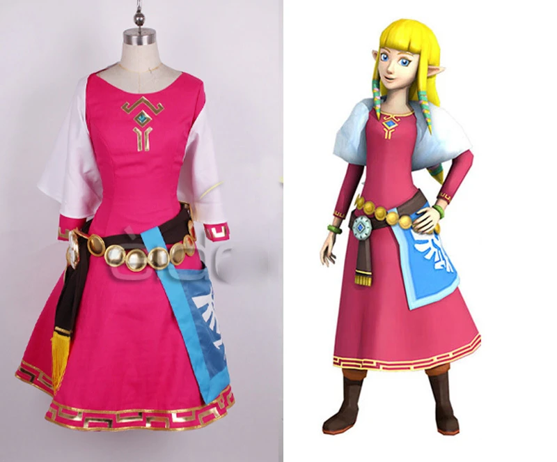 Zelda Woman Costume Adult Fancy The Legend of the Zelda Ladies Princess Dress
