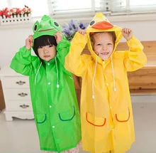 1pcs/lot children Raincoat Animal Rain Coat Rainwear Rainsuit Kids Waterproof Raincoat Children’s cartoon poncho Free Shipping