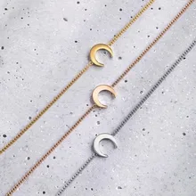 Mavis заяц Нержавеющая сталь браслет с Луной подвеска в виде подковы браслет с браслет-цепочка для подарок на день матери подходят для женщин