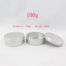100 г алюминиевая круглая пустая консервная банка/Олово/контейнеры, алюминиевый контейнер для хранения, жестяная свеча, чайный контейнер, 50 шт./лот