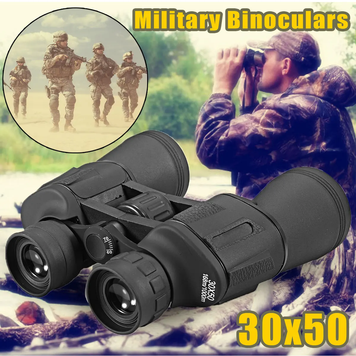 SGODDE 30x50 تلسكوب بصري مناظير للرؤية الليلية 5-1000 متر قوية البصريات مناظير HD الصيد التخييم